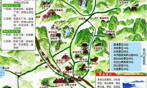 天台旅游路线攻略,去天台旅游路线