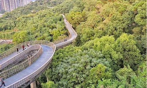 福州金牛山步道入口,福州金牛山公园栈道