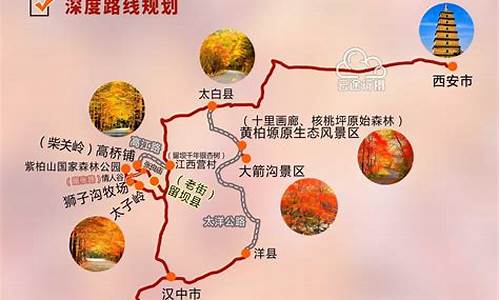 陕西旅游路线推荐表-陕西旅游路线图版